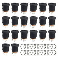 WMYCONGCONG 20 PCS DC Power Jack 5.5mm x 2.1mm 3 Pin Female Barrel Jack... picture