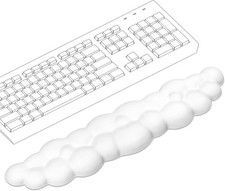 Cloud Wrist Rest Keyboard – Memory Foam W/ PU Leather Wrist Support Computer picture