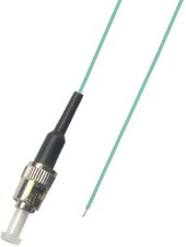 10 Pack ST 10 GB Multimode 50/125 Simplex Pigtail Fiber Optic 1M 0.9 Mil 10GB picture