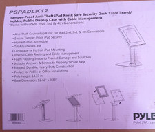 Pyle  Anti-Theft iPad Kiosk Safe PSPADLK12 Security Desk Stand and Display Case picture
