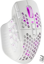 SOLAKAKA SM809 Pro Tri-Mode Wireless Bluetooth MMO Gaming Mouse RGB Rechargeable picture