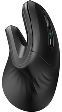DAREU Ergonomic Vertical Wireless Mouse - Black Open Box picture
