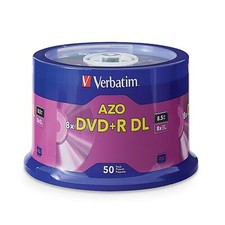 Verbatim DVD+R DL 8.5GB 8X with Branded Surface - 50pk Spindle, 50 - Disc picture