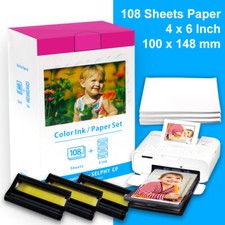 Canon KP-108IN Color Ink Paper Set 4x6 for Canon Selphy CP1300 1200 910 1500 Lot picture
