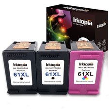 2Black 1 Color Combo Pack 61XL Ink Cartridges for HP Deskjet 1000 1010 1055 2512 picture