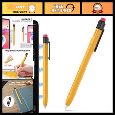 Silicone Pencil Case Sleeve - Protective Cover with Grip & Clip for Apple Pencil picture