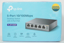 TP-LINK 5-Port 10/100Mbps 4 Port PoE (TP-Link TL-SF1005P) NEW/SEALED picture