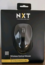 NXT Technologies Wireless Optical USB Mouse Black NX60885 New Sealed Box picture