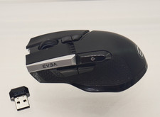 EVGA X20 Wireless Customizable Ergonomic Gaming Mouse Black with Dongle, Tested picture