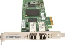 QLogic QLE2462-HP FC Dual Port 4Gbps PCIe x4 Host Bus Adapter SP# 407621-001 FP picture