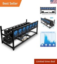 Versatile 8 GPU Miner Rig Frame –  Stackable Enclosure for Crypto Mining picture