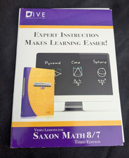 DIVE Expert Instruction Lessons Saxon Math 8/7 3rd Third Edition DVD Unused picture