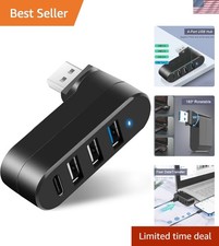 Versatile 4-Port USB 3.0 Hub with USB-C Port - Perfect for Laptops and Car picture