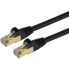 Startech C6ASPAT7BK 7ft Cat6a Patch Cable Snagless Black picture