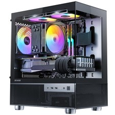 Aqua 3, Micro Case, PC Case with 3 X 120mm 3-Pin Fan Pre-Installed, Panoramic picture