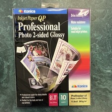 Konica QP Inkjet Photo Paper 2-Sided Glossy 285gsm 10 Sheets QP10LTDH 3 packs picture