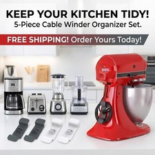 5pcs Cable Winder Organizer Cord Holder Kitchen Appliance Clip picture