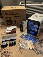 AFINIA 3D Printer H400-01 DESKTOP Lot Tested Works Great Spool Gloves Cutter Etc picture
