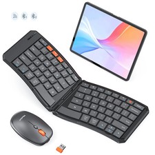 MEETION Ergonomic Foldable Bluetooth Keyboard, Split Compact Portable (C9880) picture