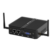 HISTTON Fanless Industrial Mini PC Pentium J5005, DDR4 8GB RAM 128GB SSD black picture