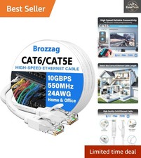 10Gbps Cat6 Ethernet Cable 50ft - High-Speed Network Cable with RJ45 Connectors picture
