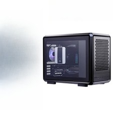 MATX PC Case Aluminum Frame Magnetic Side Panel Support 360mm Water Cooler picture