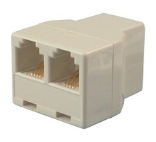 NEW Allen Tel AT330-4 Phone Splitter RJ-14 Female 4C6P Jack Modular Coupler RJ14 picture