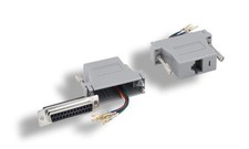 RJ45 to DB25-Female Modular Adapter Gray picture