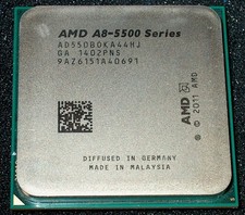 AMD 3.2 GHZ MODEL A8-5500 QUAD CORE PROCESSOR, AD550BOKA44HJ, FM2, US SELLER picture
