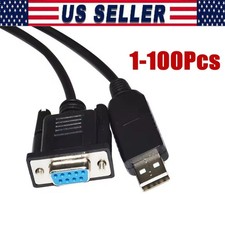 3.9 Ft USB 2.0 to Female DB9 RS232 Serial Converter 9 Pin Adapter Cable PDA Lot picture