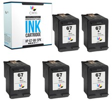 5PK Compatible HP 67 Printer Cartridges for DeskJet 4155e 2755e 2700 2723e 4175e picture