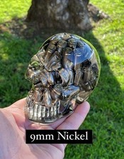Epoxy Resin Bullet Skull | Gift for Him | Skull Decoration | Desk Decor picture