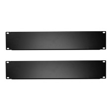 2 PCS Black 2U Blank Rack Panel 19 Inch Server Network Cabinet Enclosure picture