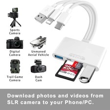 5 in 1 Memory Card Reader USB 3.0 OTG Adapter SD Card Reader For iPhone/iPad LOT picture