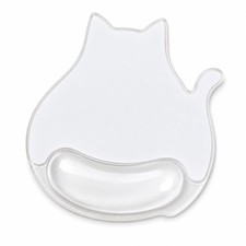 Cute White Cat Mouse Pad With Gel Wrist Support Ergonomic PC Desk Accessory picture