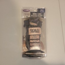 Belkin IEEE 1284 Printer Cable DB25 Male Parallel 10’ Gold Series New Sealed Box picture