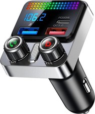 Transmisor Bluetooth 5.4 USB Para Carro Auto Cargador Receptor Adaptor FM Radio picture