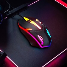 Smart Point Multi-Color Changing LED Gaming Mouse Compatible W/Mac & PC picture