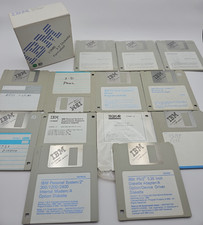 IBM 2.0MB Diskette Floppy Disk Set 3.5'' Formatted DOS 5.0 Bass Fishing Chess picture