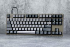 DROP ENTR Wired Mechanical Keyboard R3 87 keys Olive Gray Gateron Yellow KS3 picture