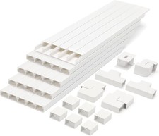 Cord Cover Raceway Kit 392.5 Inch Paintable Cable Concealer Wire Hider for Wall picture