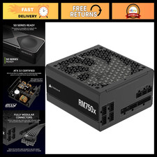 750W ATX Power Supply, PCIe 5.1, High Efficiency, Modular, Quiet Cooling, Black picture