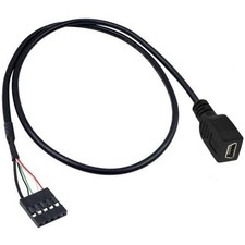 Mini USB 5 Pin Female to Dupont 5P Female USB Header Motherboard Extended Cable picture