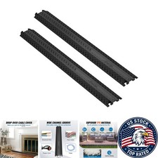 2-Pack Heavy Duty Cable Cover Ramp - 2,000 lbs Load Capacity Protection picture