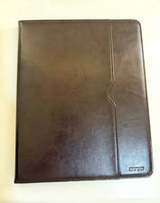 DTTO Brown Leather Folio Tablet Case Cover with Stand Folio Case picture