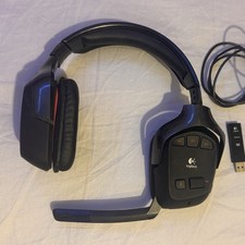Logitech G930 Wireless RF Over-Ear Gaming Headset w/ Boom Mic USB Receiver picture