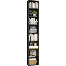 FOTOSOK 8-Tier Media Tower Rack, 11.6 X 9.3 X 70.9 Inches CD DVD Slim Storage... picture