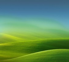Landscape field nature minimalism hills gradient Custom Gaming Mat Desk picture