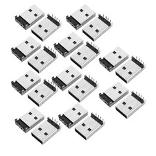 20pcs 90 Degree 4-Pin DIP Through Point USB2.0 A Male Jack Socket picture