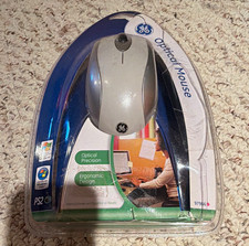 GE Optical Wired PS/2 Mouse Gray Ergonomic 3-Button Scroll Wheel 800 DPI picture